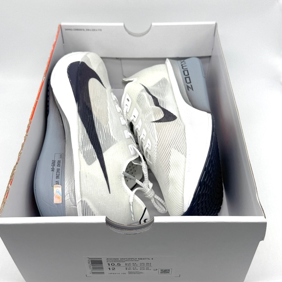 Nike Mens Vaporfly Next 4 Obsidian White Shoes Sz 10.5 New HF6414-100 Running - Picture 9 of 11
